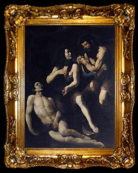 framed  CARACCIOLO, Giovanni Battista Lamentation of Adam and Eve on the Dead Abel, ta009-2